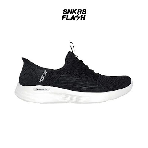 SKECHERS SPORT Relaxed Fit Black White Sepatu Training Wanita  - 150353BLK - Size 38