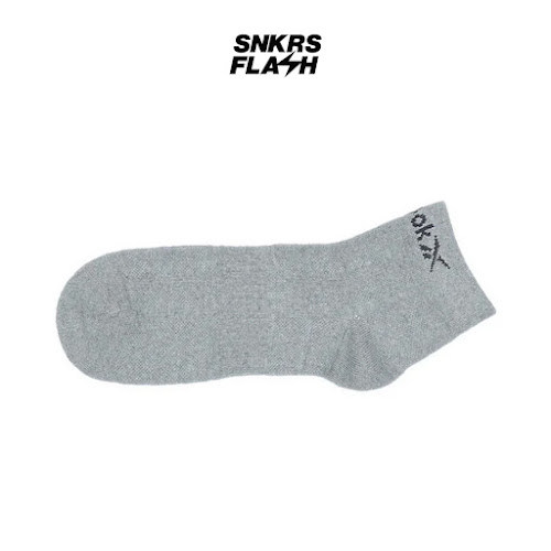 REEBOK Sock 1 Pair Ankle Reversible Grey Kaos Kaki Unisex  - U1PARV24A - Size 37-42