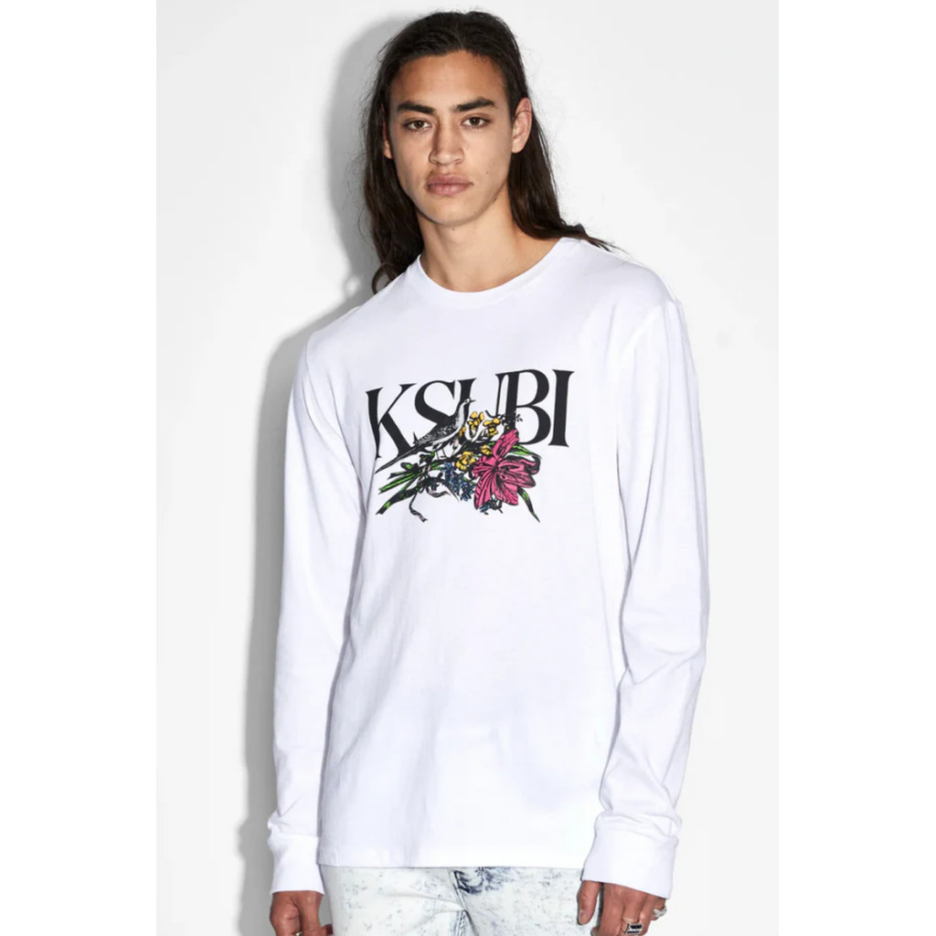 KSUBI HABITAT KASH LS TEE TRU WHITE - WHITE