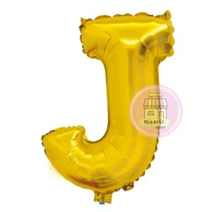 Balon Huruf Emas J