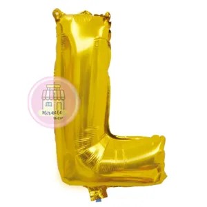 Balon Huruf Emas L