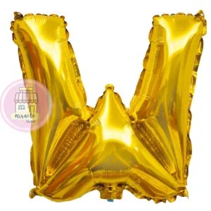Balon Huruf Emas W