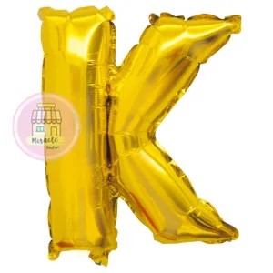 Balon Huruf Emas K