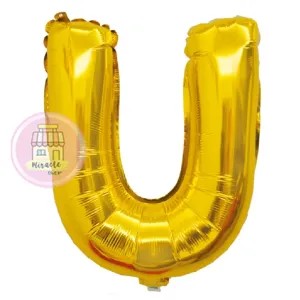 Balon Huruf Emas U