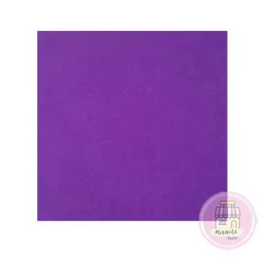 Kain Flanel warna ungu tua ukuran 22 cm x 22 cm