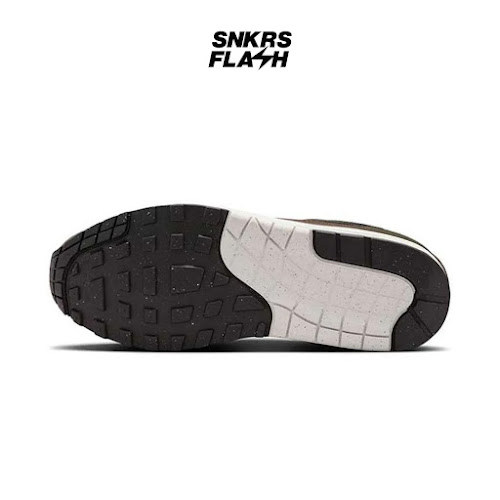 NIKE Air Max 1 Ess Prm Neutral Olive Black Sepatu Sneakers Pria - Hf1516200 - Size 45.5