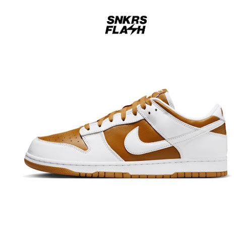 NIKE Dunk Low Qs Dark Curry White Sepatu Sneakers Pria - Fq6965700 - Size 41