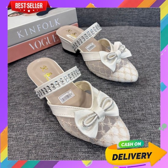 Heels Anak Perempuan Sepatu Pesta Hak Tahu Terbaru Kekinian 2025 Sandals Highheels Cewek Sandal Rema