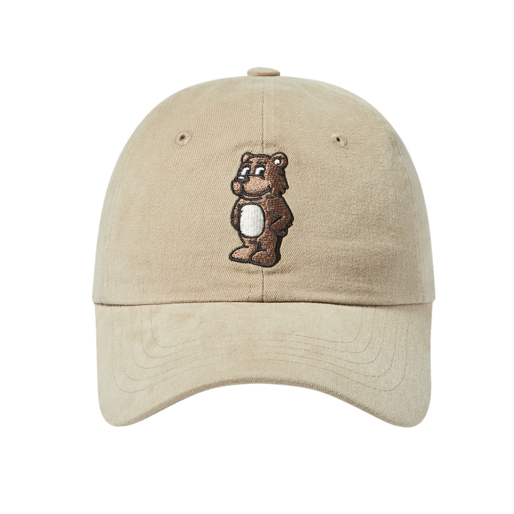 [ADLV] Bear Character Ball Cap Beige - Topi Standard Fit Unisex Acme de da vie