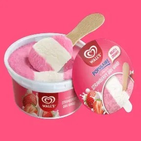 Walls Ice Cream Populaire Strawberry Cup 195g