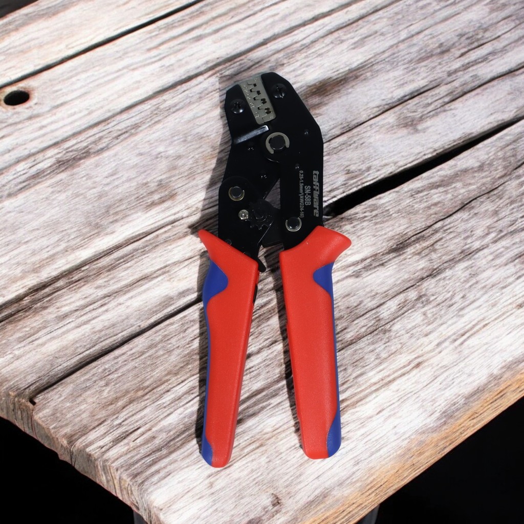 Tang Crimper Kabel Listrik, Crimping Tool 0.25–1.5mm², Tenaga Besar & Ergonomis
