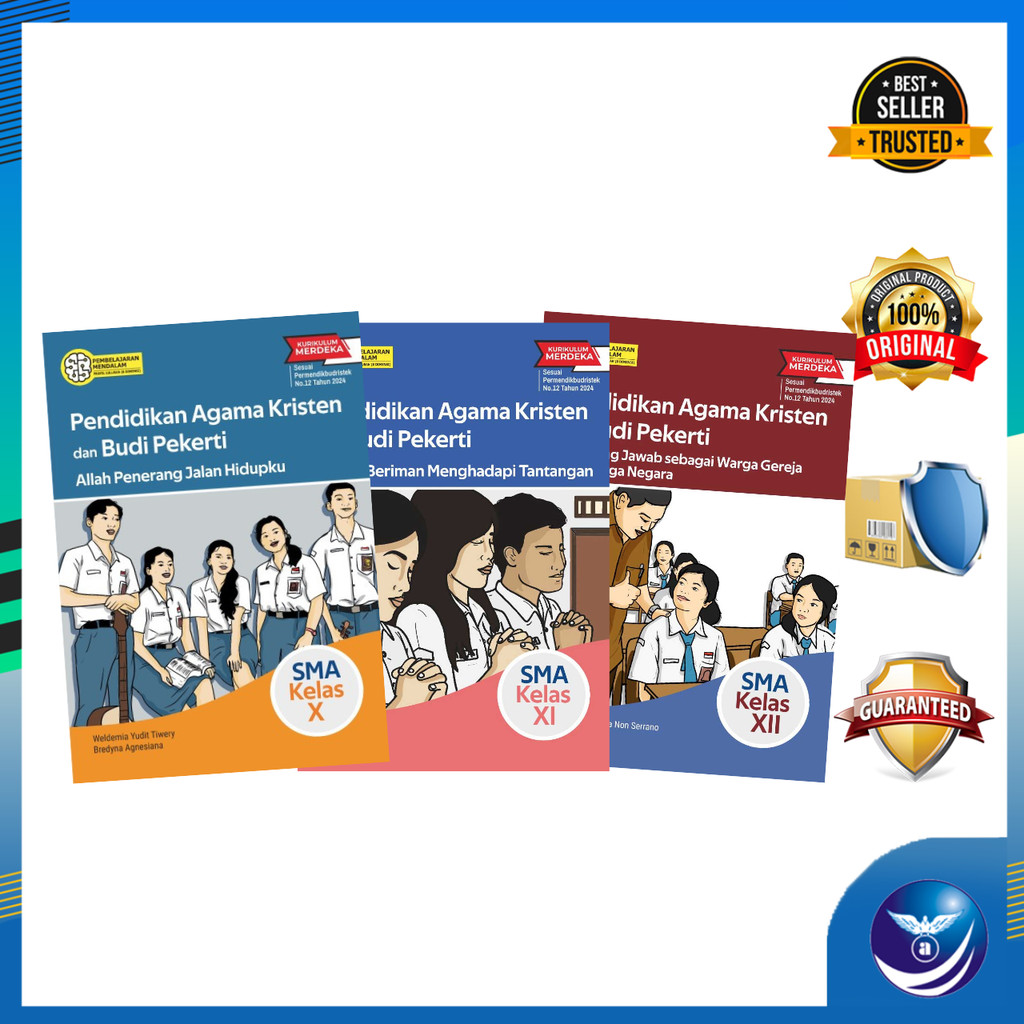 Penerbit Andi - Buku Pendidikan Agama Kristen dan Budi Pekerti Kurikulum Nasional SMA Kelas 10,11,12
