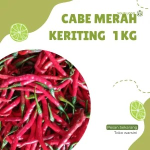 CABE MERAH KERITING. 1 KG
