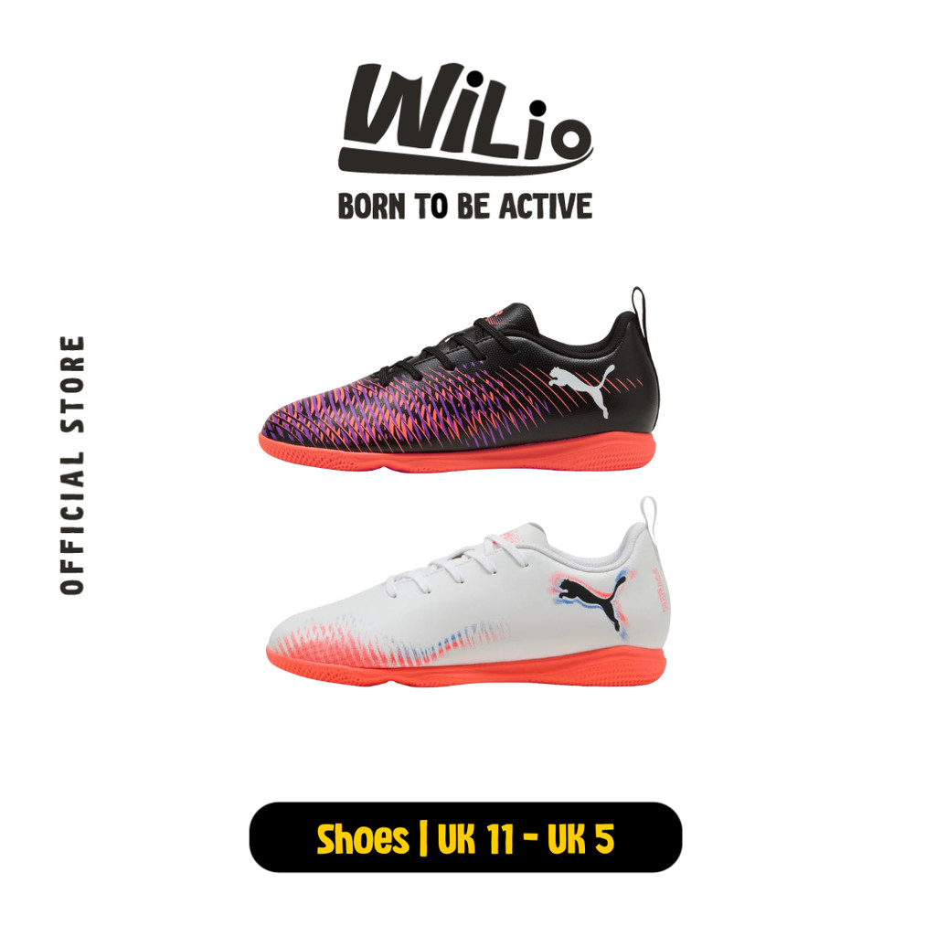 PUMA Future 8 Play TT Jr 10839701 - Sepatu Futsal Anak (Hitam)