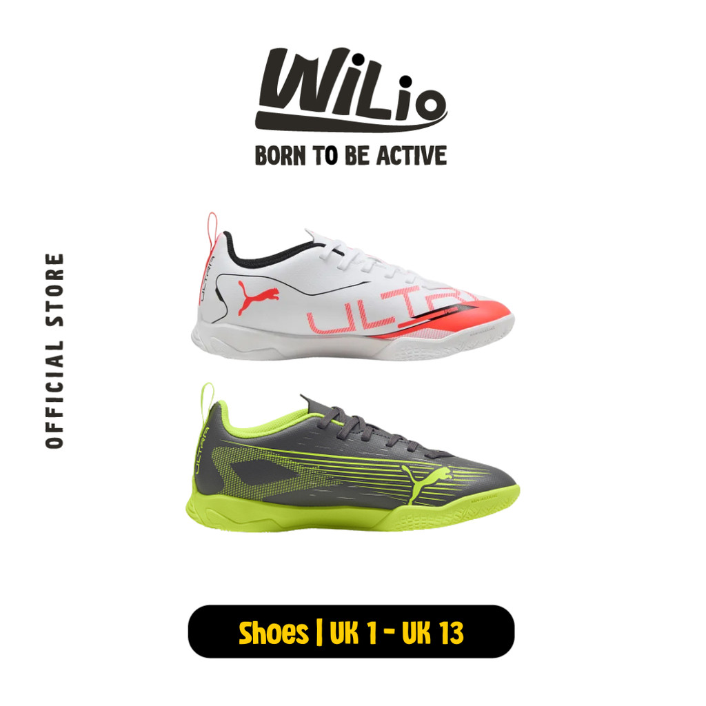 PUMA Ultra 5 Play IT Jr 10832701 - Sepatu Futsal Anak (Putih)