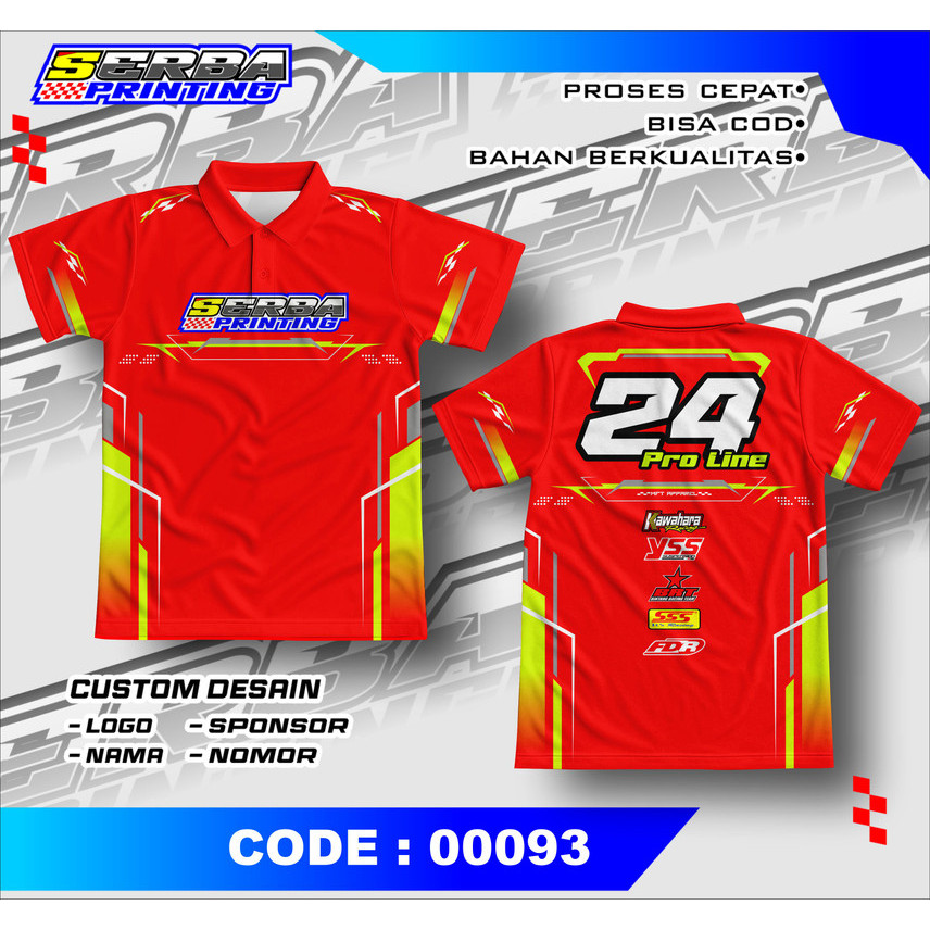 Jersey Futsal Custom Full Printing Full Printing Premium – Baju Kaos Lengan Panjang Desain Nomor Sen