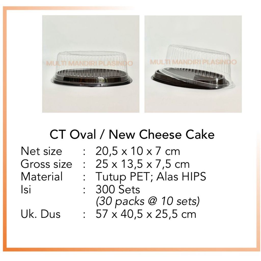[10 PCS]Mika Kue Oval / Mika Kue Oval / CT Oval / Mika Cheesecake / Tray Kue / Tray Cake