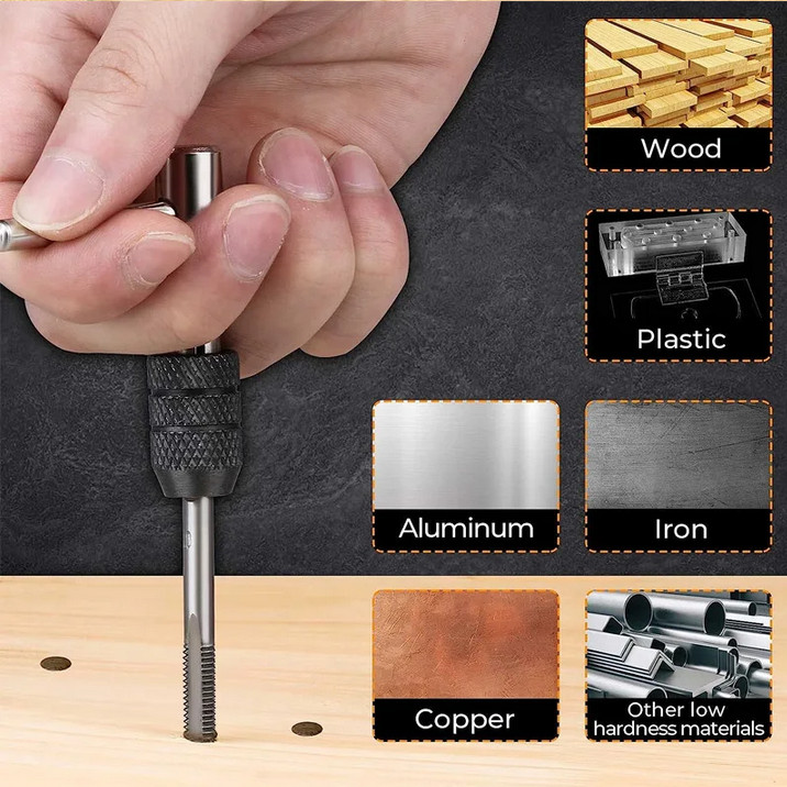 Mata Bor Wrench Drill Bit Hand Tapping Twist Bit 6 PCS - H21