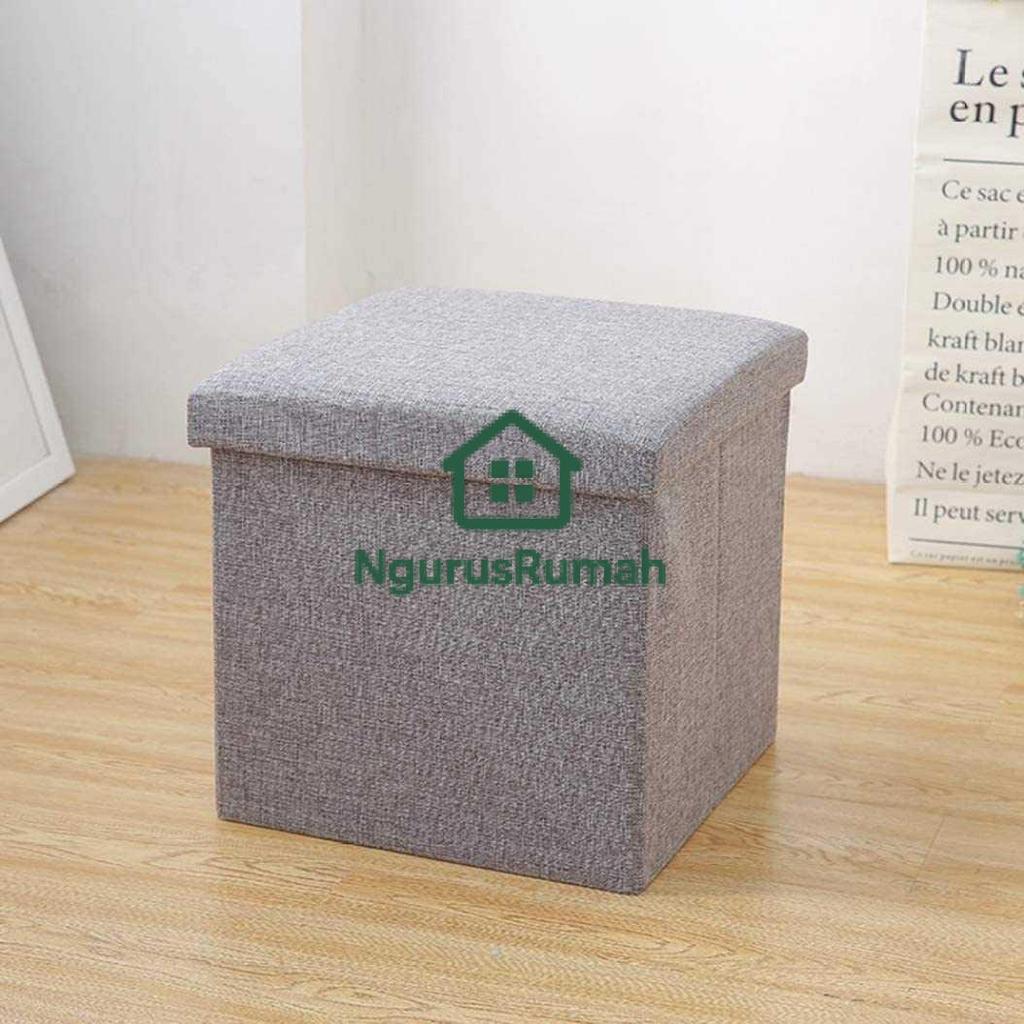 TaffHOME Sofa Kotak Penyimpanan Barang Foldable Storage Ottoman Box - L1705