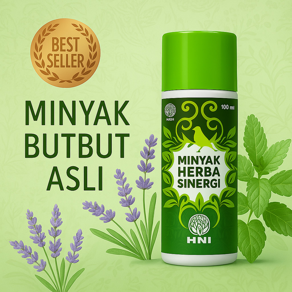 Minyak HNI HPAI Herba Sinergi Herbal Obat Gosok Alami Untuk Sakit Otot