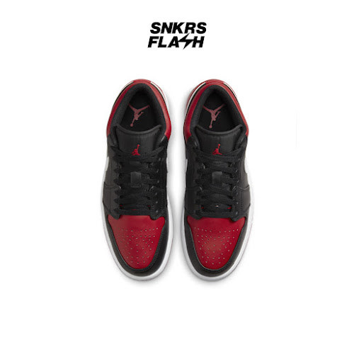 NIKE Air Jordan 1 Low Alternate Bred Toe Sepatu Sneakers Pria - 553558066 - Size 43