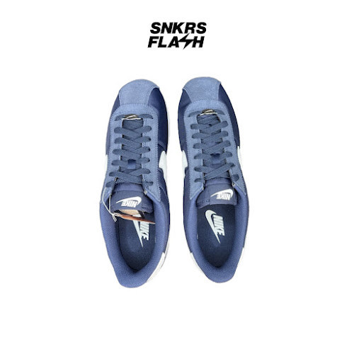 NIKE Cortez Txt Midnight Navy White Sepatu Sneakers Pria - HF0263400 - Size 43