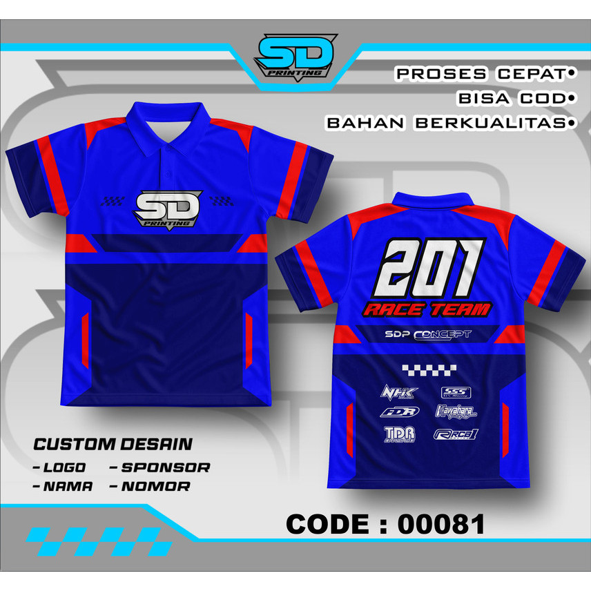 Jersey Futsal Custom Polyester Premium Full Printing Premium – Baju Kaos Lengan Pendek Desain Desain