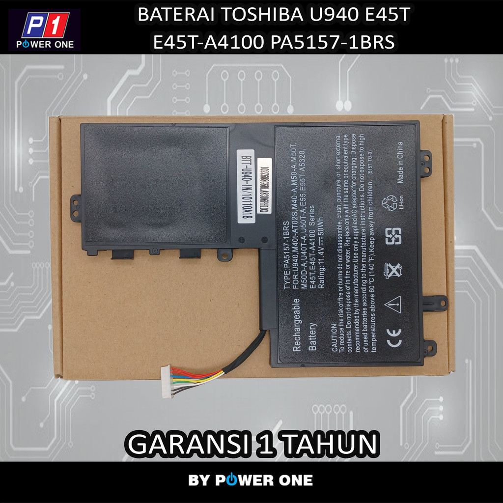 Baterai Toshiba U940 E45T E45T-A4100 PA5157-1BRS