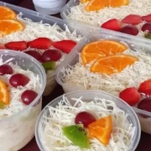 salad buah susu mayones keju 1 porsi