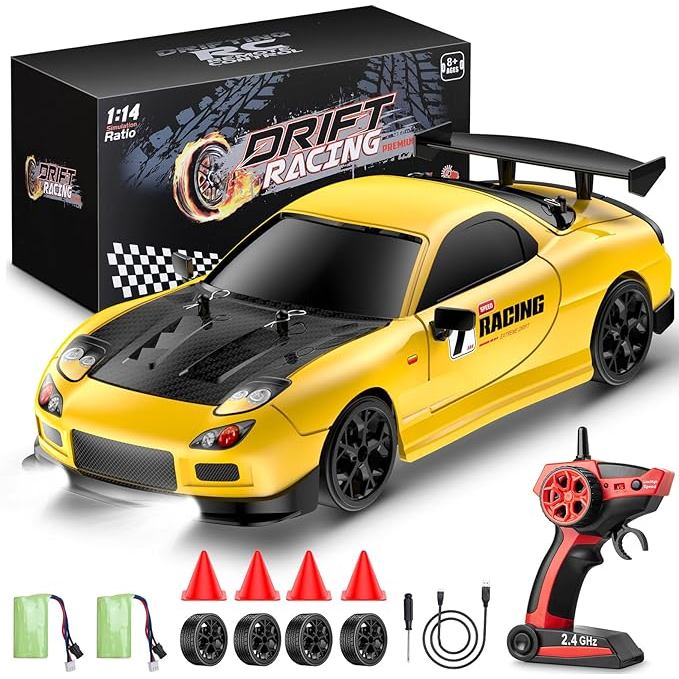 RC Drift Car, 1:14 Scale 4WD Drift Remote Control Car