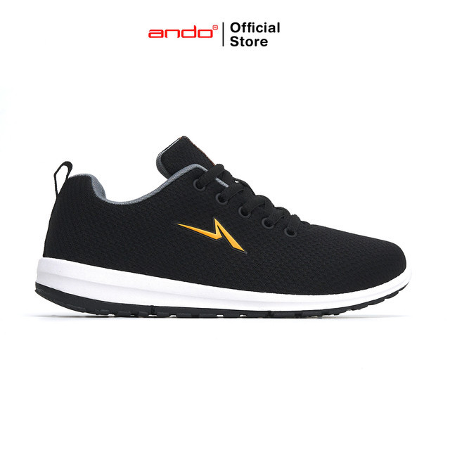 Ando Official Sepatu Sneakers Nitta Duo Wanita Dewasa - Hitam/Putih/Orange
