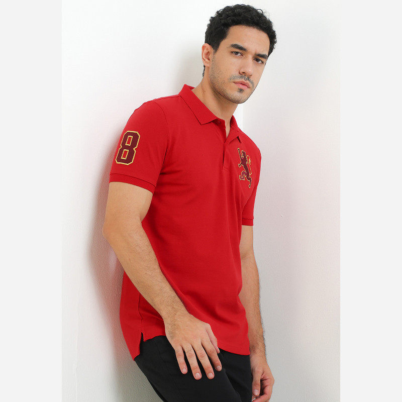 Giordano Men's 3D Lion Polo Pria