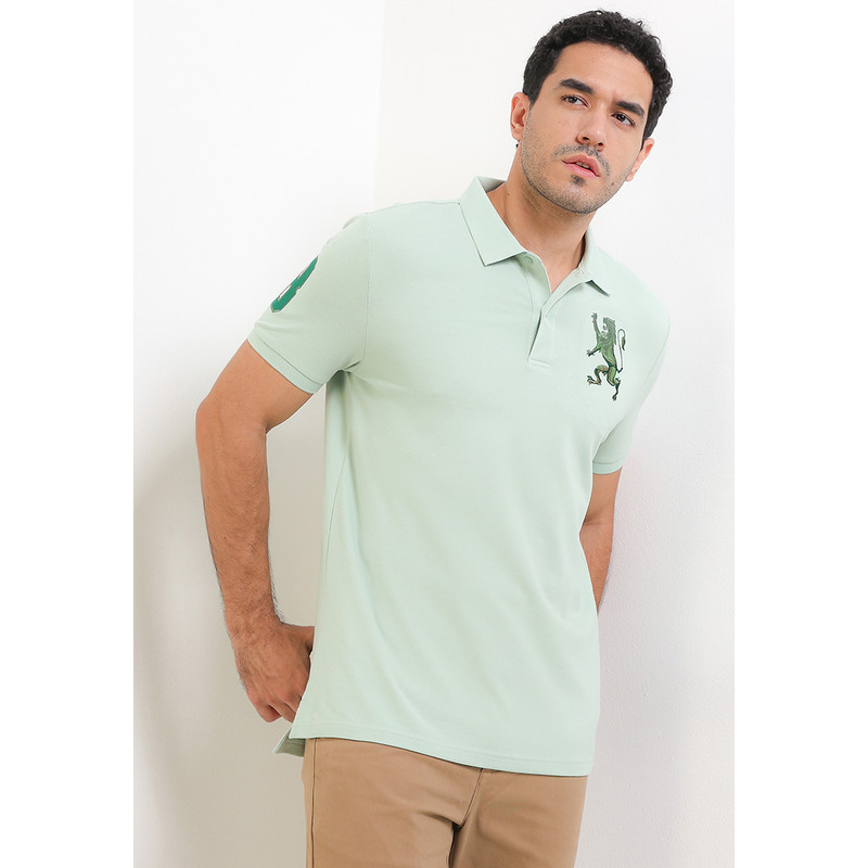 Giordano Men's 3D Lion Polo Pria