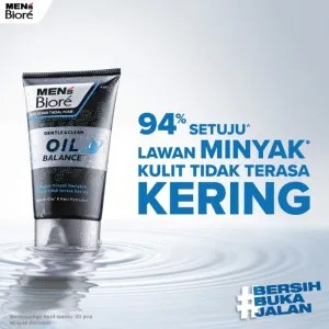 Mens Biore Facial Foam Oil Balance non Scrub 100ml 100ml