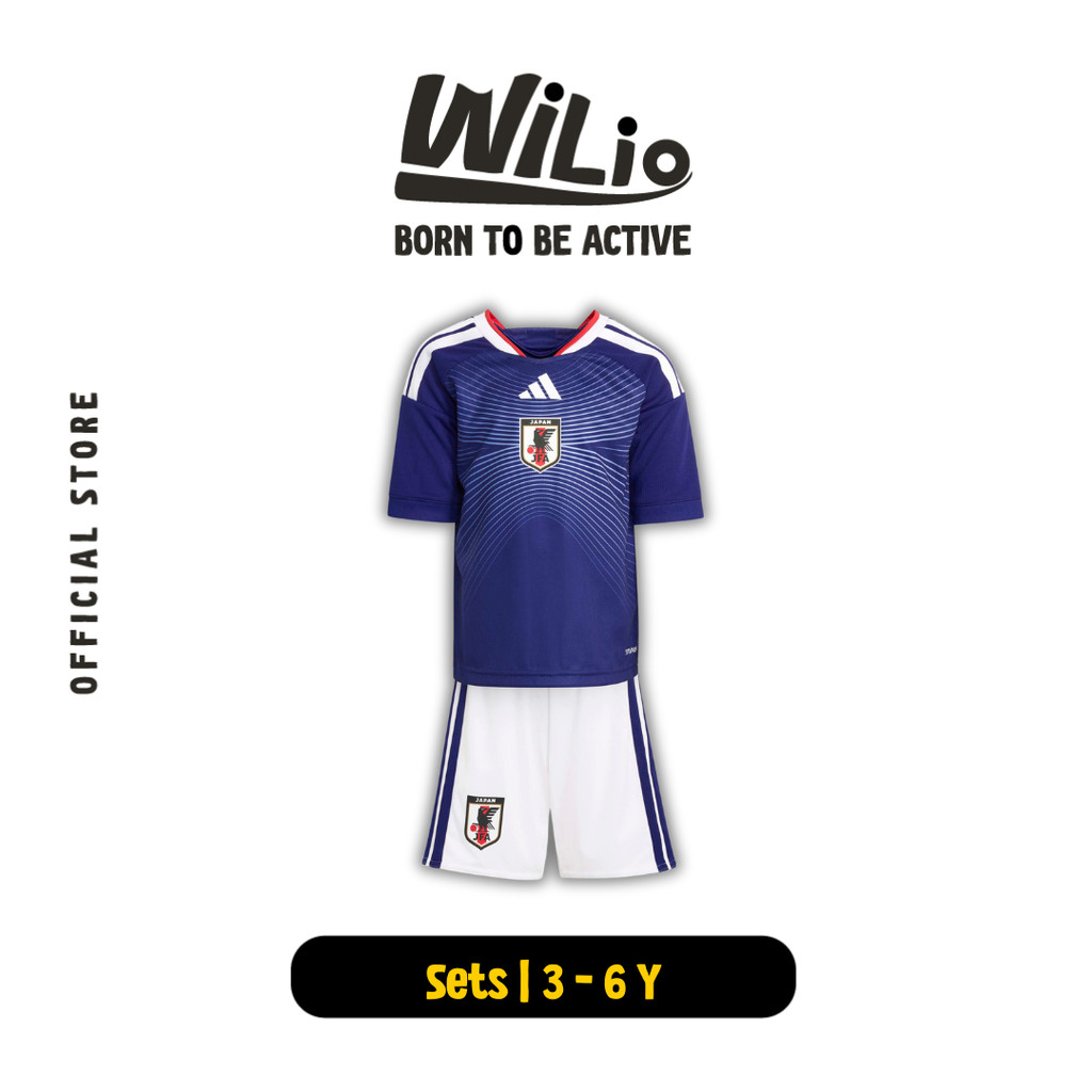 ADIDAS Japan JFA 26/27 Home Mini JZ9676 - Set Jersey Anak (Biru)