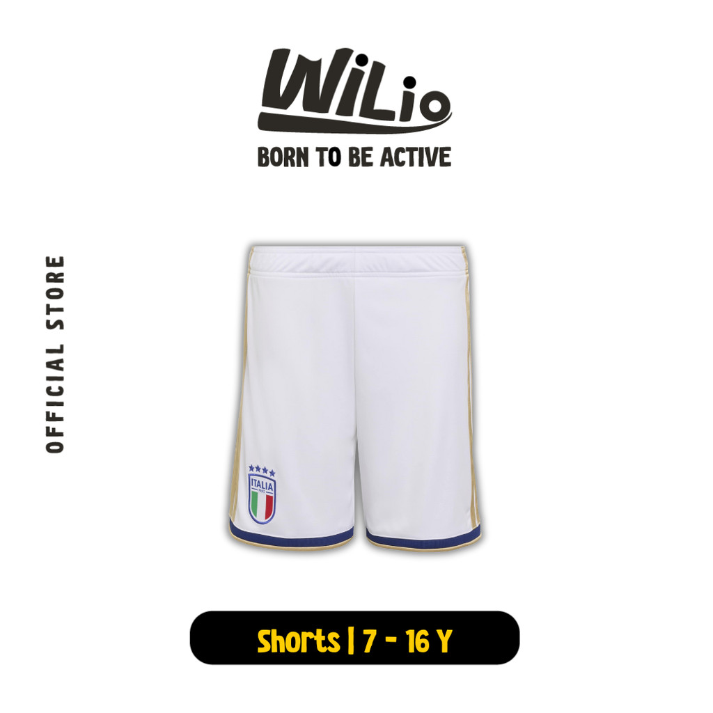 ADIDAS Italy FIGC 26 Home Shorts JY7606 - Celana Pendek Anak (Putih)
