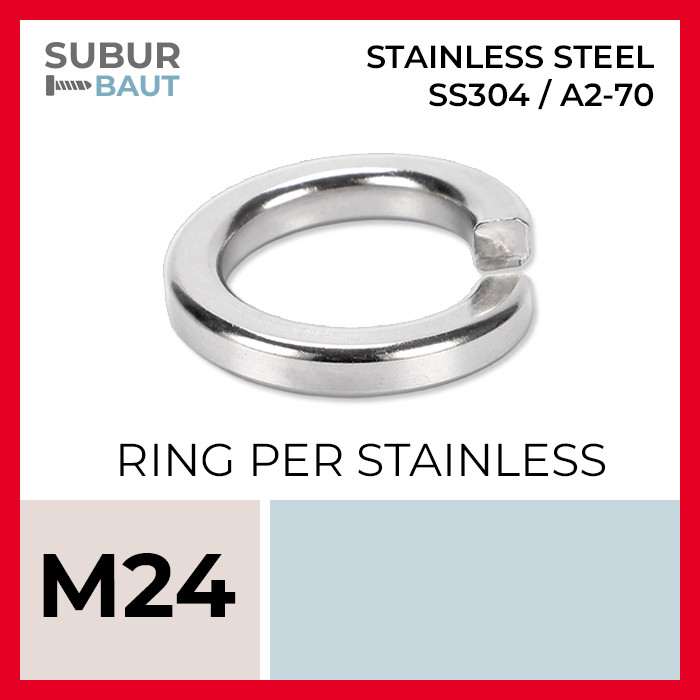Ring Per Stainless M24 / Spring Washer M24 / Ring Per M24 Grade SS304 / 304 [Stainless Steel Spring 