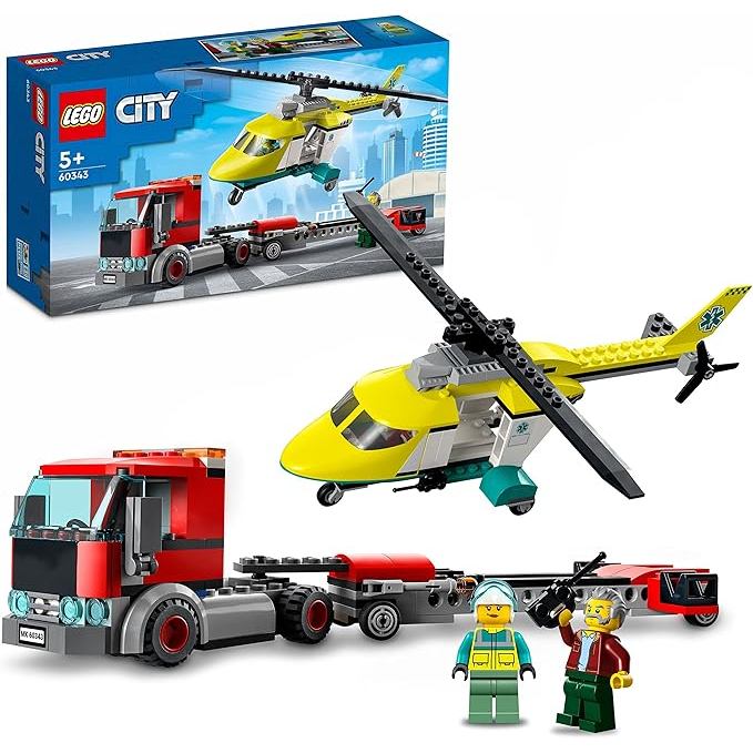 LEGO 60343 City Helicopter Transporter,