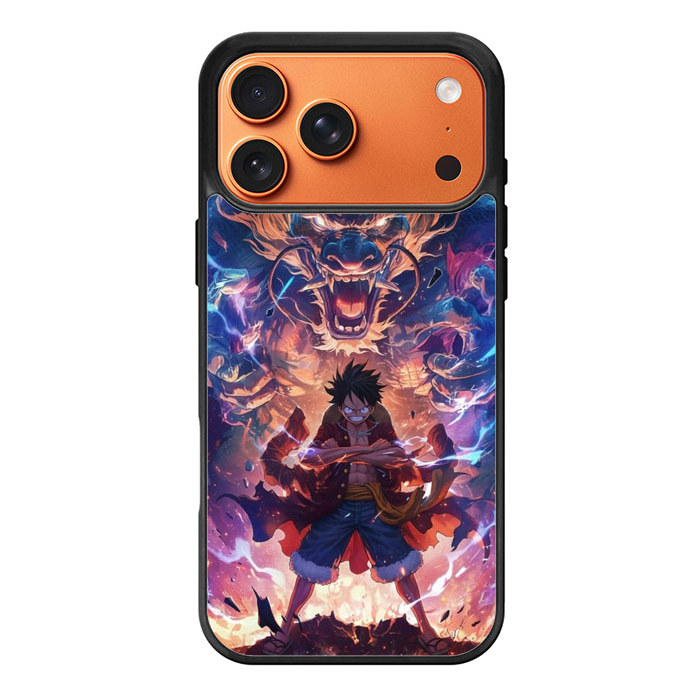 Hybrid Case Custom Hardcase iPhone 17 16 16e 15 14 13 12 11 Pro Max Plus MiniOne piece dragon TL0010
