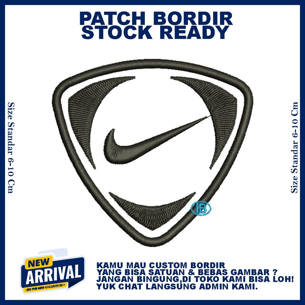 PATCH BORDIR LOGO NIKE  HIGH QUALITY EMBROIDERY - ZONABORDIR