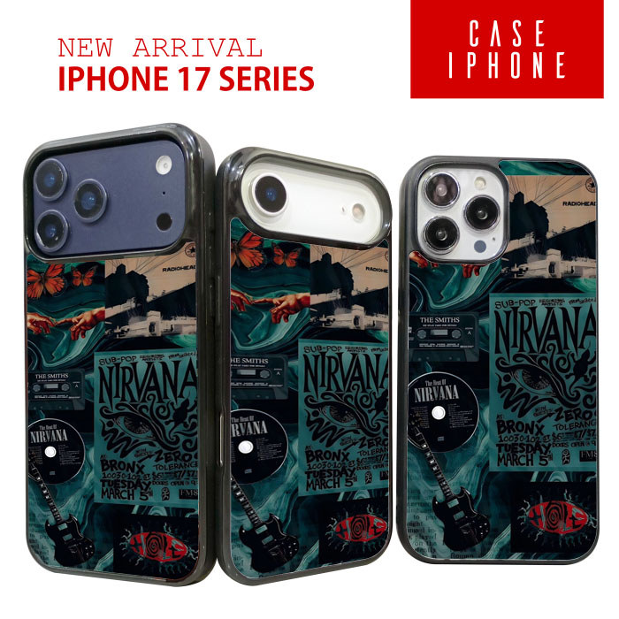 Case Casing TPU iPhone 17 16 15 14 13 12 11 XR XS Mini Plus Pro Max Air Nirvana RK423 Hybrid Case Ru