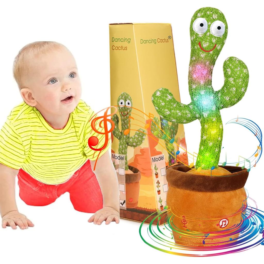 Emoin Talking Dancing Cactus Toy Mimicking Toy, 