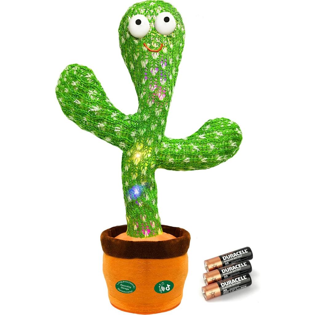 Christmas Dancing Talking Cactus Toy Mimics Back, 