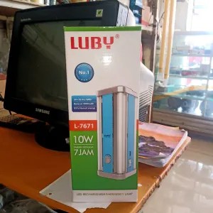 lampu emergency Baterai Luby 10 watt 7 jam L-7671
