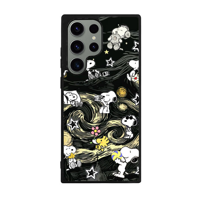 Case Casing Samsung Galaxy S25 24 23 22 21 20 10 FE Plus Ultra Edge Snoopy RK443 Hybrid Case Rubber 