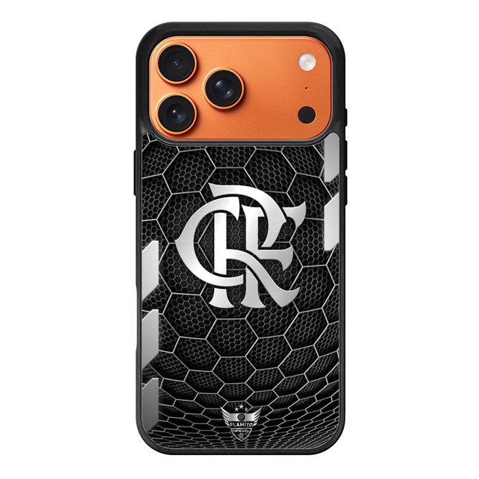 Hybrid Case Custom Hardcase iPhone 17 16 16e 15 14 13 12 11Flamengo Cool Silver TL0123 Case Cover