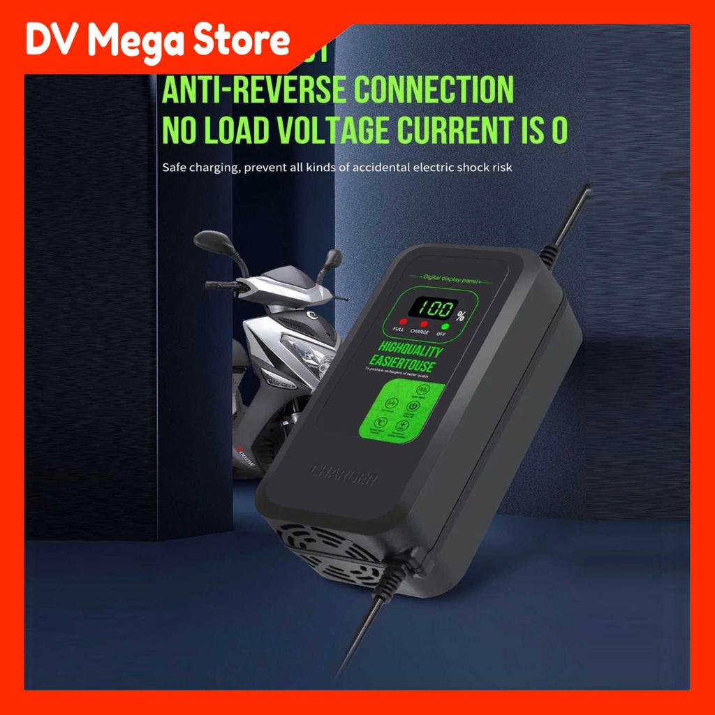 DV Mega Store TASKOOD Charger Aki Sepeda Listrik 5 Phase Battery Charger Portable - TAH-60