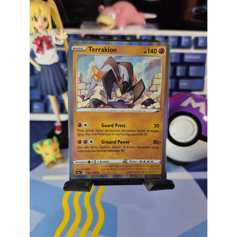 Terrakion 100/159 R - Pokemon TCG Indonesian