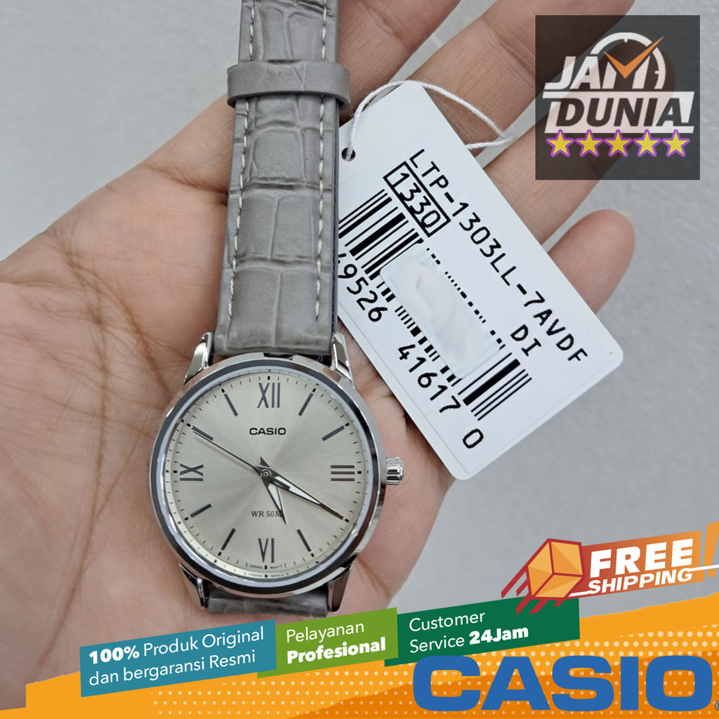 JAM TANGAN WANITA ANALOG CASIO ORIGINAL CASIO LTP-1303LL-7AVDF CASIO LTP 1303LL 7A CASIO LTP-1303LL-