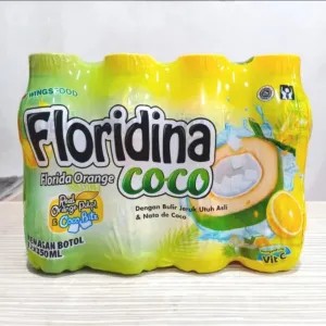 Minuman Floridina Kelapa, Jeruk Per Pak 350ml x 12 Pcs